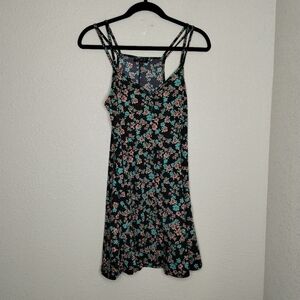 Topshop Women’s Floral Polka Dot Swing Dress size 8
